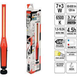 Yato YT-08519 Φακός Εργασίας Μπαταρίας Led Αδιάβροχος IP54 120lm