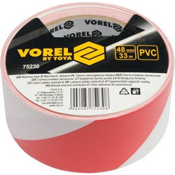 VOREL Ταινία Σήμανσης 75230 - Κόκκινη - 48mmx33m