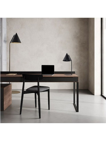 TK Lighting Μεταλλικό Πορτατίφ για Ντουί E27 με Μαύρο Καπέλο και Βάση Κωδικός: 16009