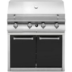 Μονάδα BBQ 90εκ. Με 2 Πορτάκια ΜΑΥΡΑ | STEEL SWING | Μοντέλο : G9BS-4C-AN