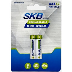 SKB 38.0490.60 Επαναφορτιζόμενη Μπαταρία Ni-MH AAA - 1000 mAh, 1,2 V & 1000 Κύκλοι, 2τεμ