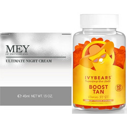Mey Ultimate Night Cream 45ml + Ivybears Boost Tan Ζελεδάκια 60τμχ