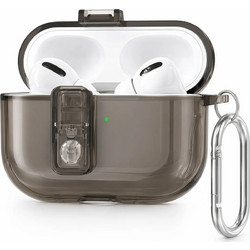 Vivid Airpods Θήκη TPU με Γάντζο για Apple AirPods 4 / 4 ANC Μαύρη VIVGGS000041