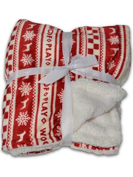 Cangaroo Snowflake Κουβέρτα Αγκαλιάς Fleece 75x105 Κόκκινη