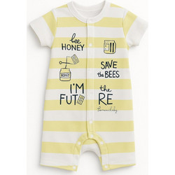 Ebita Save the Bees Polo Yellow Βρεφικό Κορμάκι Κοντομάνικο 8010517