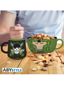 ONE PIECE - Zoro - Set Petit Dejeuner Mug + Bol