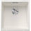 Blanco Subline 400-U Υποκαθήμενος Νεροχύτης Γρανίτη White 43x46cm