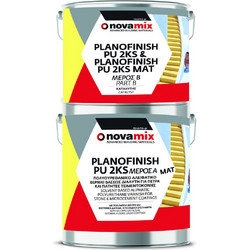 Novamix Planofinish PU 2KS MAT Βερνίκι Αλειφατικής Πολυουρεθάνης 2 Συστ.ΜΑΤ Πουά 1 Ltr
