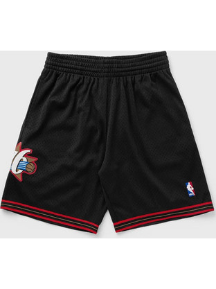 Mitchell & Ness Philadelphia 76rs Αθλητική Ανδρική Βερμούδα Μαύρη SMSHGS18248-P76BLCK00