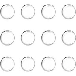 HOME USE στοπ πόρτας HUH-0264, αυτοκόλλητο, PU πλαστικό, 25x10mm, διάφανο, 12τμχ
