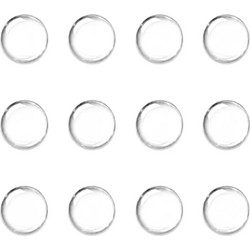 HOME USE στοπ πόρτας HUH-0264, αυτοκόλλητο, PU πλαστικό, 25x10mm, διάφανο, 12τμχ