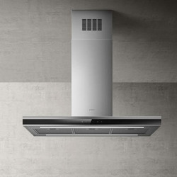 Elica Adele BLIX/A/90 Απορροφητήρας Νησίδα-Οροφής 90cm Inox Μαύρος