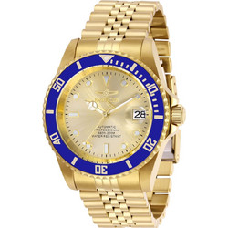 Invicta Pro Diver Ανδρικό Ρολόι Αυτόματο με Χρυσό Μεταλλικό Μπρασελέ 29185