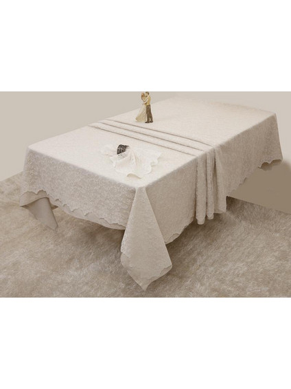 Anna Riska Σετ 2 Τραπεζομάντηλα 160x250, 150x240 2331 Ivory