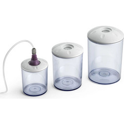 MagicVac Σετ Δοχεία Φαγητού Πλαστικά Διάφανα 11cm 3τμχ ACO1182