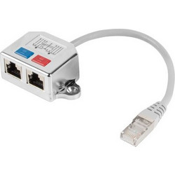 Lanberg adapter lan rj45/2x rj45 ftp splitter ad-0026-s