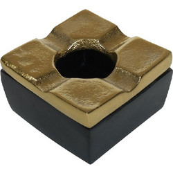 Σταχτοδοχείο Αντιανεμικό ASR106 7,5x4,5cm Black-Gold Espiel Αλουμίνιο