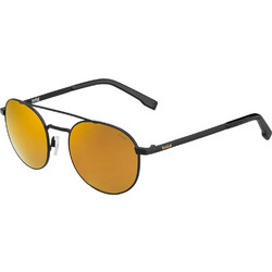 Bolle 12591 Ανδρικά Γυαλιά Ηλίου Οβάλ Μεταλλικά Μαύρα με Πορτοκαλί Φακό
