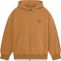 Timberland 10061 Full Zip Bb Hoodie Ανδρική Ζακέτα Φούτερ με Κουκούλα και Φερμουάρ Κίτρινη