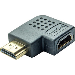POWERTECH αντάπτορας HDMI CAB-H037, γωνιακός, 90 right, μαύρος