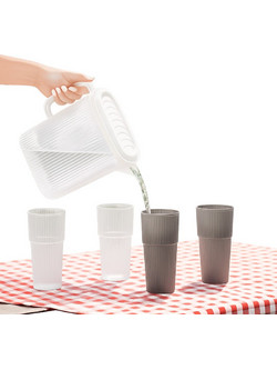Κανάτα Μεζούρα 3L με 4 Ποτήρια 530ml No162227 Viosarp - Σετ Σερβιρίσματος Ροφημάτων 5206753054689