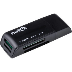 Natec Ant Mini Card Reader USB-A 2.0 για SD / microSD / Memory Stick / Micro (M2)