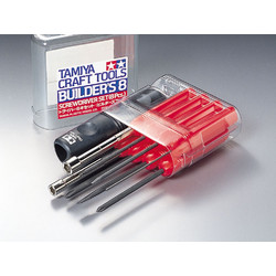 SCREWDRIVER SET BUILDER'S 8 (8 PCS) - TAMIYA 74023