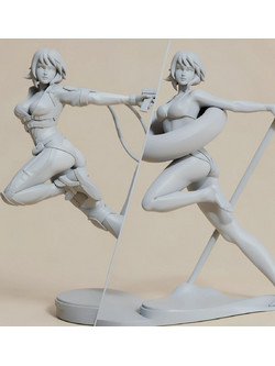 Άβαφη 3D Φιγούρα Ghost in the Shell Pose 2 για Βάψιμο DIY (Δώρο τα Χρώματα)