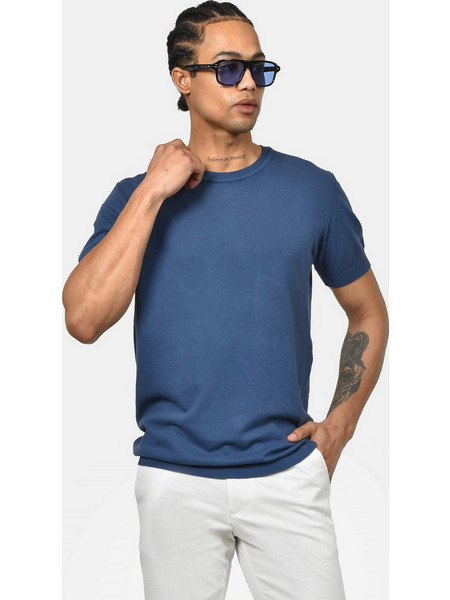 Ανδρικό T-shirt 100% Βαμβακερό - Φυσική Αίσθηση & Ανάλαφρη Άνεση - INDIGO