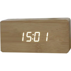 ΞΥΛΙΝΟ ΨΗΦΙΑΚΟ ΡΟΛΟΙ WOODEN CLOCK - OEM