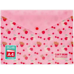 LEGAMI ΦΑΚΕΛΟΣ ΕΓΓΡΑΦΩΝ ΜΕ ΚΟΥΜΠΙ A4 TEDDY CHERRY