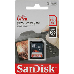 Sandisk Ultra SDXC 128GB Class 10 U1 UHS-I 100MB/s