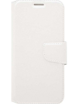 Θήκη Book Flip Wallet για Huawei P20 Lite σε Λευκό Λευκό Flip Wallet Δερματίνη, Σιλικόνη