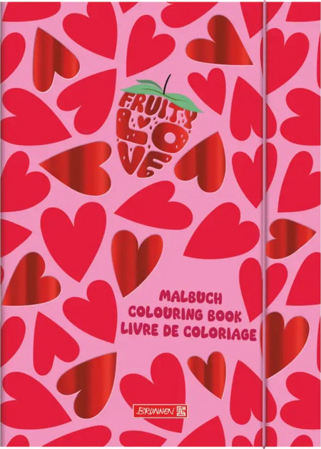 Βιβλίο Ζωγραφικής Brunnen Colouring Book Fruitty Love