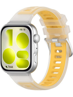 Techsuit W084 Λουράκι Σιλικόνης Yellow (Huawei Watch Fit 3 / Fit 4 / Fit 4 Pro / Fit 5 / Fit 5 Pro)