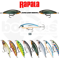 Rapala Ultra Light Minnow Τεχνητό Δόλωμα Ψαράκι Συρτής 6cm 4gr SB