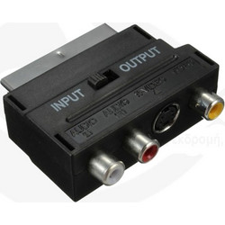 Αντάπτορας Scart 3xRca +Svideo θηλυκό ΟΕΜ