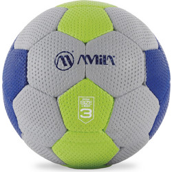 Amila Μπάλα Handball Cellular Νο3 - Μπλε Πράσινο Γκρι (41320) Μπλε