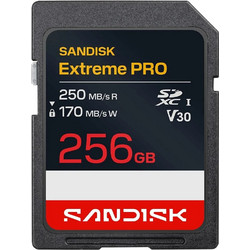 Sandisk Extreme Pro SDXC 256GB Class 10 U3 V30 UHS-I 170MB/s