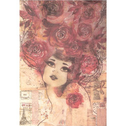 Ριζόχαρτο Decoupage A4 Γυναίκα R4373