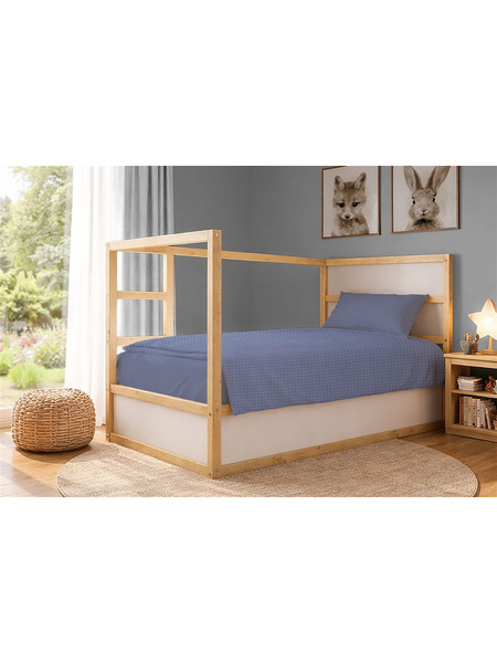 Κουβέρτα Πικέ Μονόχρωμη 325 gr/m 165x270 Classic Blue 100% Cotton Dimcol