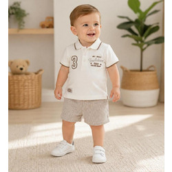 Μπλούζα polo DGP0303NM Original Marines - Εκρού
