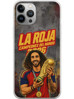Θήκη La Roja Campeones del Mundo - Marc Cucurella iPhone 12 Pro Max Flexible TPU (Διάφανη Σιλικόνη)