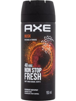 AXE Musk Ανδρικό Αποσμητικό Spray 48h Χωρίς Αλουμίνιο 150ml