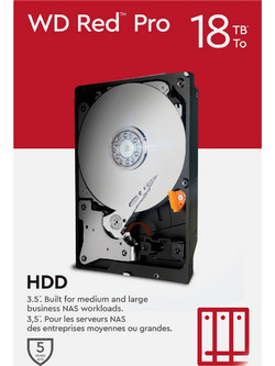 Western Digital Red Pro 18TB HDD Σκληρός Δίσκος 3.5" Sata 3 7200rpm με 512MB Cache