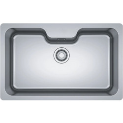 Franke Smartline Bell BCX 110-75 TL Υποκαθήμενος Νεροχύτης Inox Σατινέ 80cm