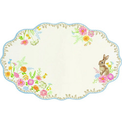 Easy Life Πιατέλα Πορσελάνης Πασχαλινή Tres Jolie 32x21cm Πολύχρωμη