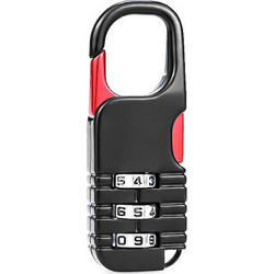 C-Tech λουκέτο ασφαλείας συνδυασμού CTL-0014, με γάντζο, μεταλλικό, μαύρο