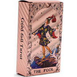 Rose Gold Foil Tarot Card Set - Moon Phase - with booklet