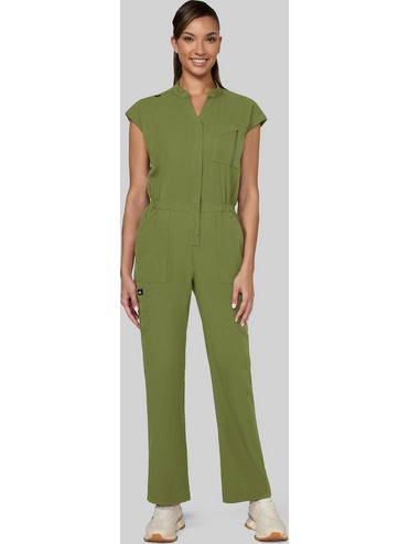 Γυναικεία Ιατρική Φόρμα Jumpsuit Solis x koi Anja | 11 Τσέπες | Martini Olive